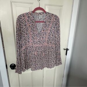 Floral Pink Blouse